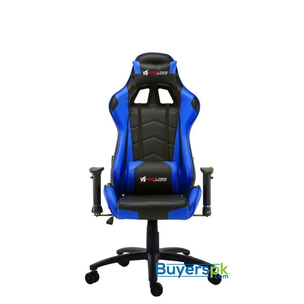 Warlord Huntsmen Gaming Chair - Black/Blue Huntsmen-Blue - Chair Warlord Huntsmen Gaming Chair - Black/Blue Huntsmen-Blue - Chair